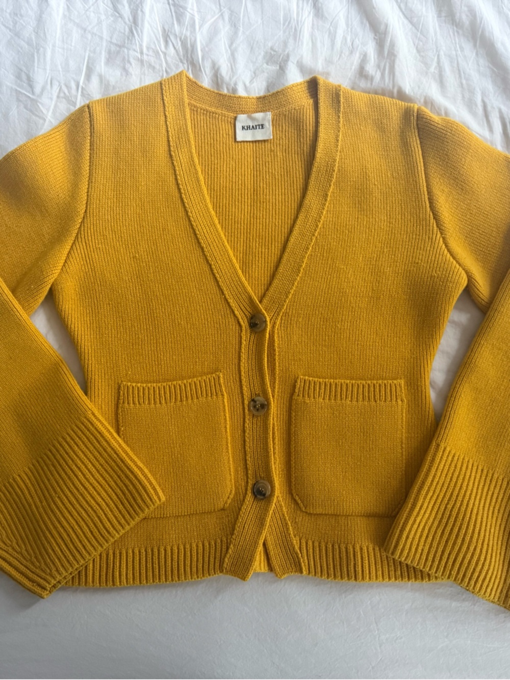 Khaite Yellow Scarlet Cardigan